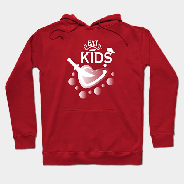 eat kids hot Hoodie by creative7